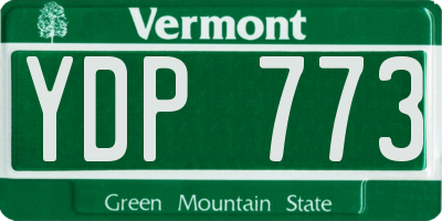 VT license plate YDP773