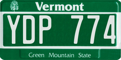 VT license plate YDP774