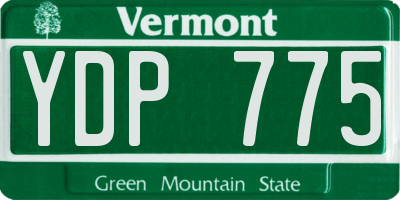 VT license plate YDP775