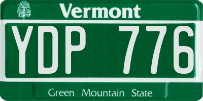 VT license plate YDP776