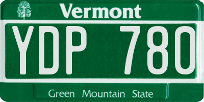 VT license plate YDP780