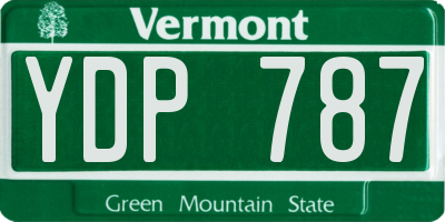 VT license plate YDP787