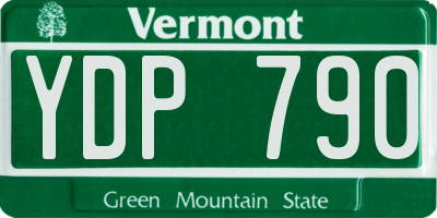 VT license plate YDP790