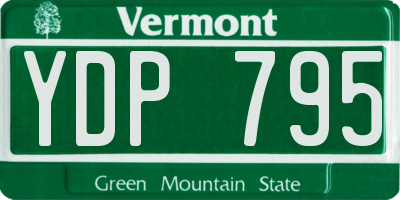 VT license plate YDP795