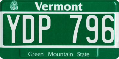 VT license plate YDP796