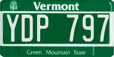 VT license plate YDP797