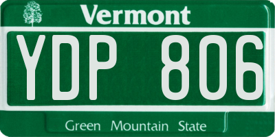 VT license plate YDP806