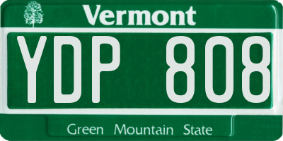 VT license plate YDP808