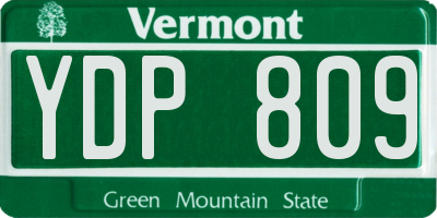 VT license plate YDP809