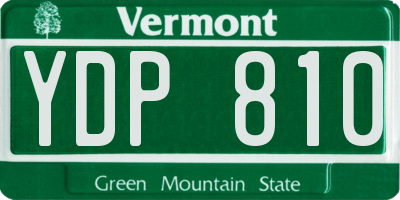 VT license plate YDP810