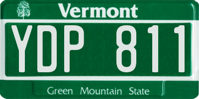 VT license plate YDP811