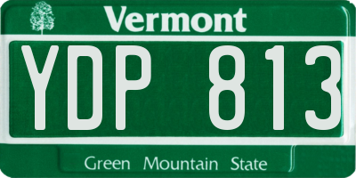 VT license plate YDP813