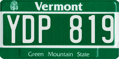 VT license plate YDP819
