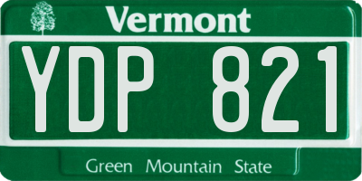 VT license plate YDP821