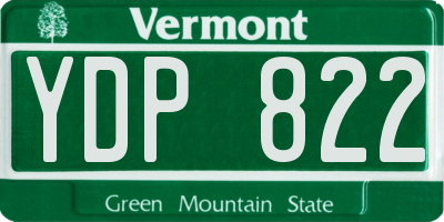 VT license plate YDP822