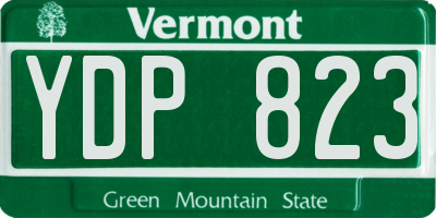 VT license plate YDP823