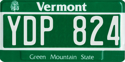 VT license plate YDP824