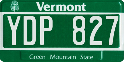 VT license plate YDP827