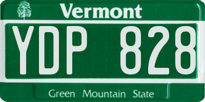 VT license plate YDP828