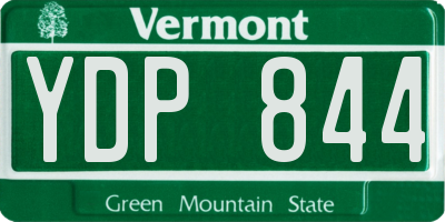 VT license plate YDP844