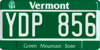 VT license plate YDP856
