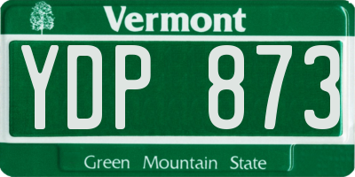 VT license plate YDP873
