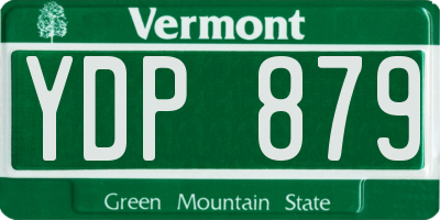 VT license plate YDP879