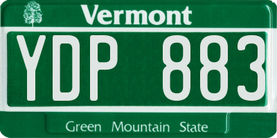VT license plate YDP883