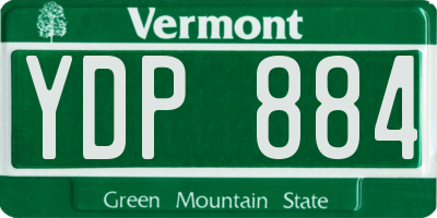 VT license plate YDP884