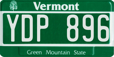 VT license plate YDP896