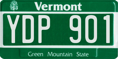 VT license plate YDP901