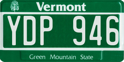 VT license plate YDP946