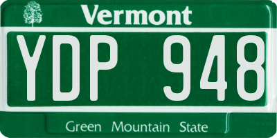 VT license plate YDP948