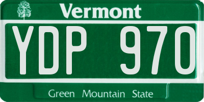VT license plate YDP970