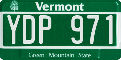 VT license plate YDP971