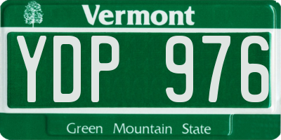 VT license plate YDP976