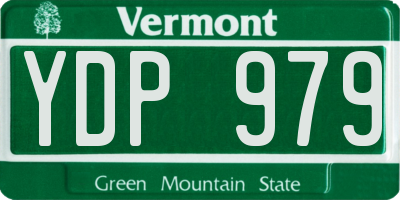 VT license plate YDP979