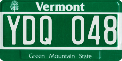 VT license plate YDQ048
