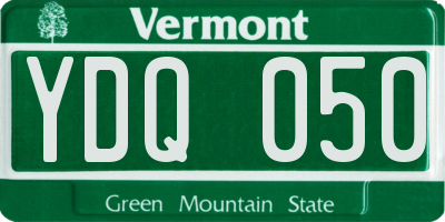 VT license plate YDQ050