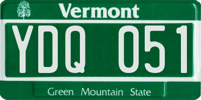 VT license plate YDQ051