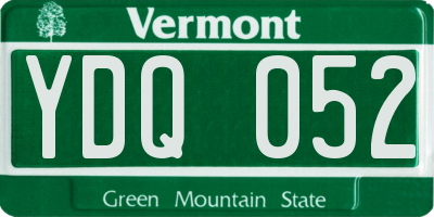 VT license plate YDQ052