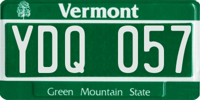 VT license plate YDQ057