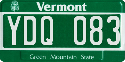 VT license plate YDQ083