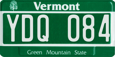 VT license plate YDQ084