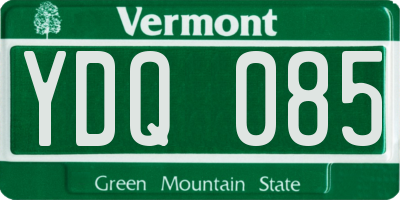 VT license plate YDQ085