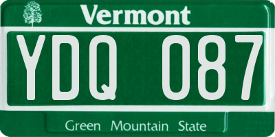 VT license plate YDQ087