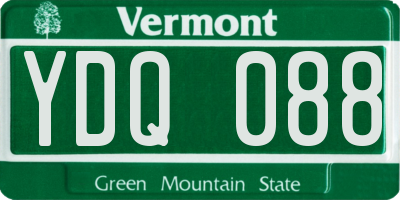 VT license plate YDQ088