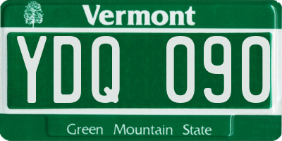 VT license plate YDQ090
