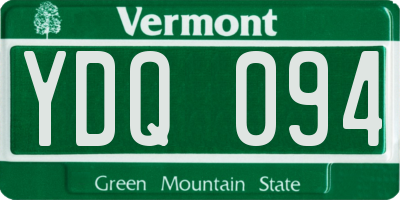 VT license plate YDQ094