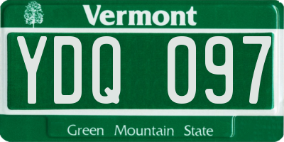 VT license plate YDQ097